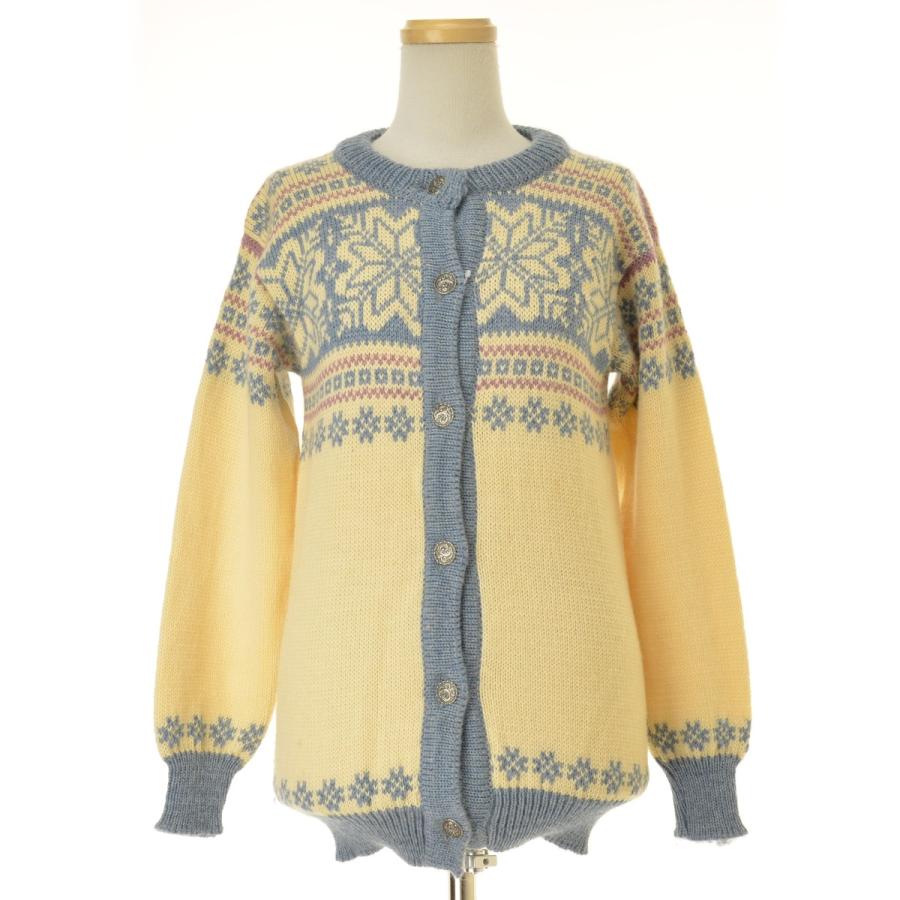 美品【80s USA製】エルエルビーン　ウールカーディガンL ノルディック　銀B 美品【80s USA製】エルエルビーン ウールカーディガンL ノルディック 銀B