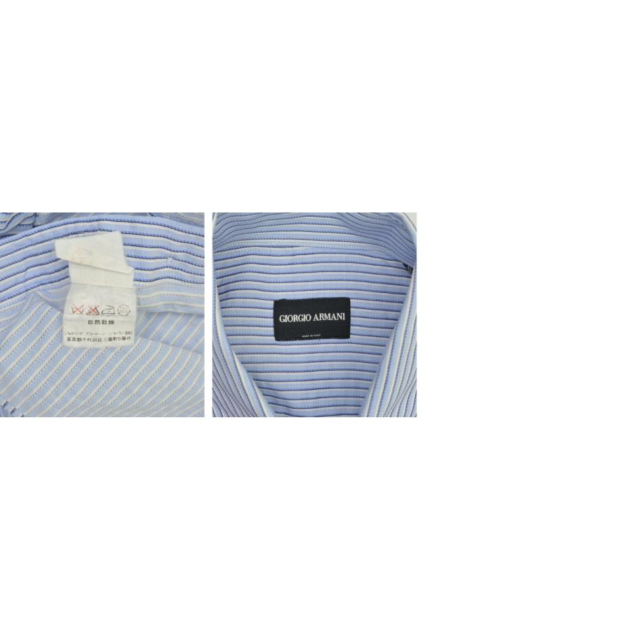 GIORGIO ARMANI / ジョルジオアルマーニ ストライプ 長袖シャツ