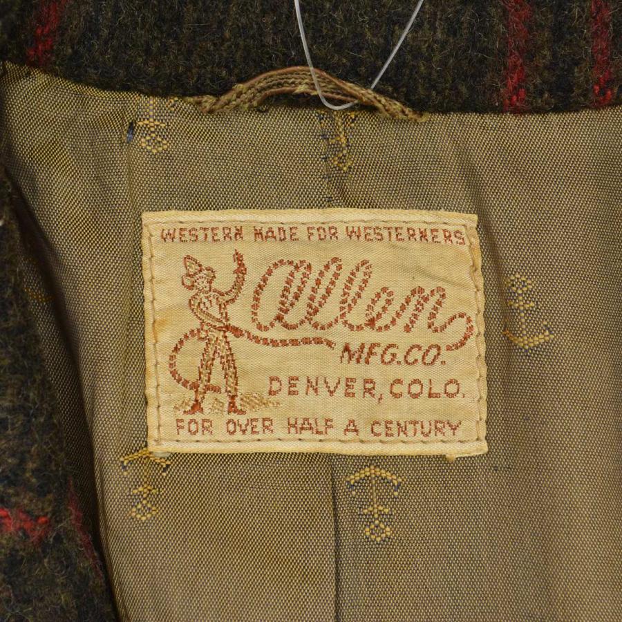 ALLEN MFG CO 50s チェック柄 テーラードジャケット : ブランド古着の