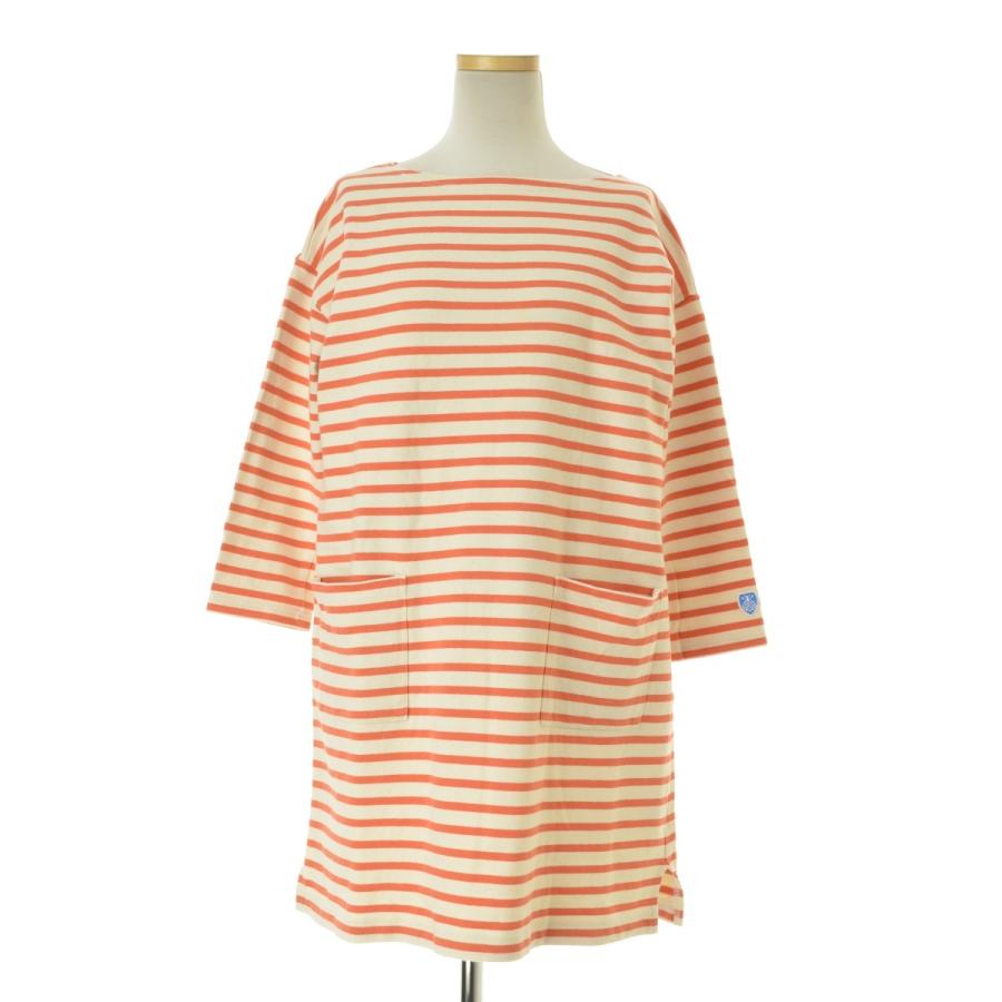 ワンピース 膝丈 長袖 七分袖 レディース ボーダー ラグラン スリーブ ボートネック ブラウジング Sサイズ Mサイズ 1st Step Com