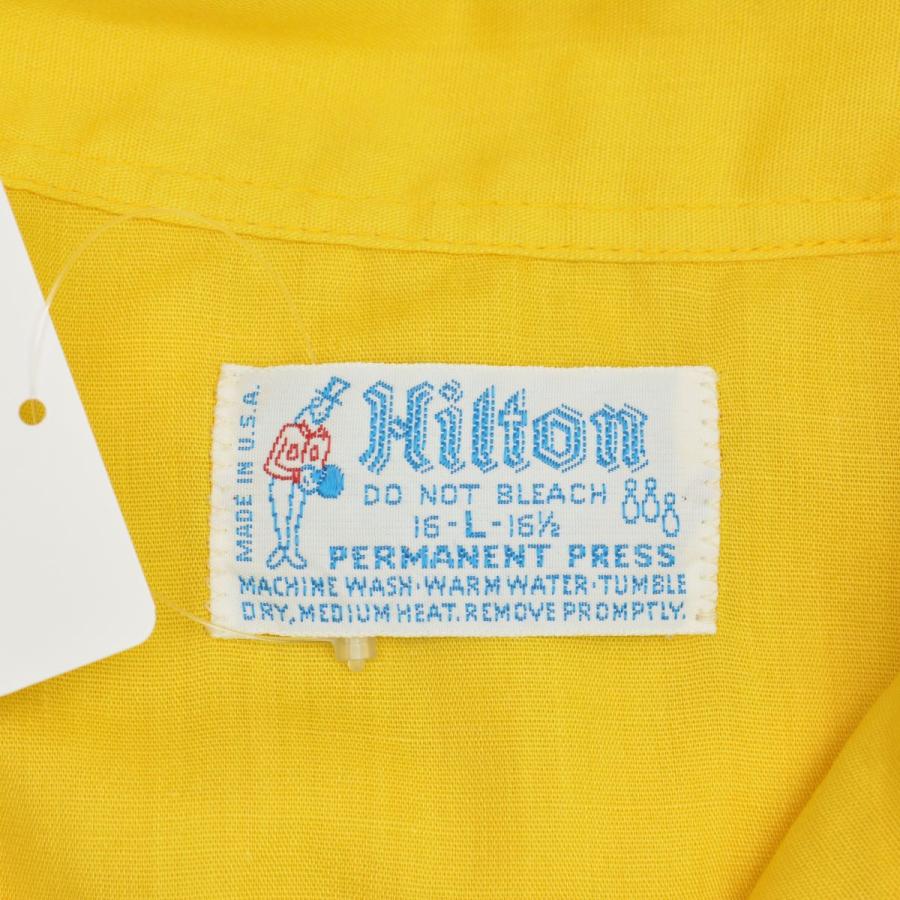 HILTON / ヒルトン 70s〜80s 青タグ ボーリングシャツ 半袖シャツ｜kanful｜04