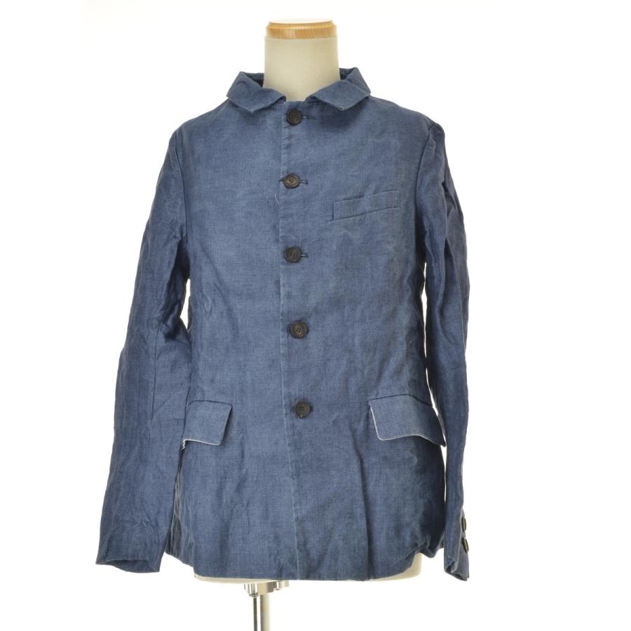 Bergfabel(バーグファベル)リネン ノーカラージャケット-