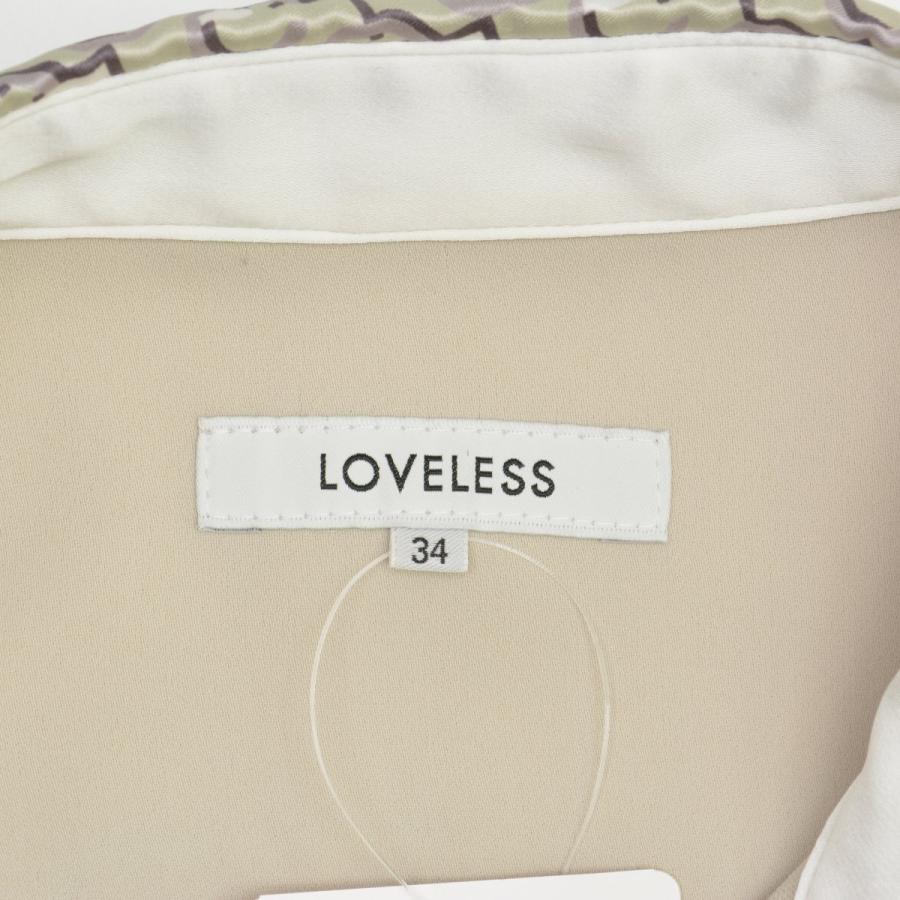 LOVELESS / ラブレス ジオメトリック シャツカラードレス 七分袖ワンピース｜kanful｜06