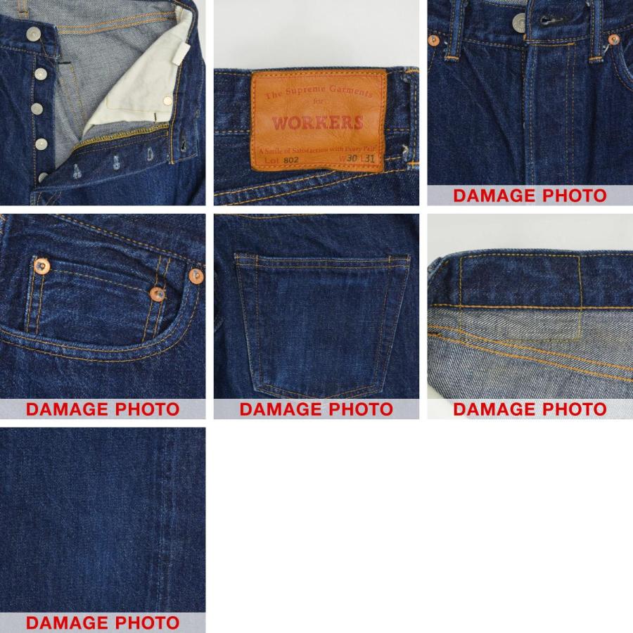 WORKERS K&TH / ワーカーズ Lot 802 Slim Tapered Jeans スリムテーパード デニムパンツ｜kanful｜03