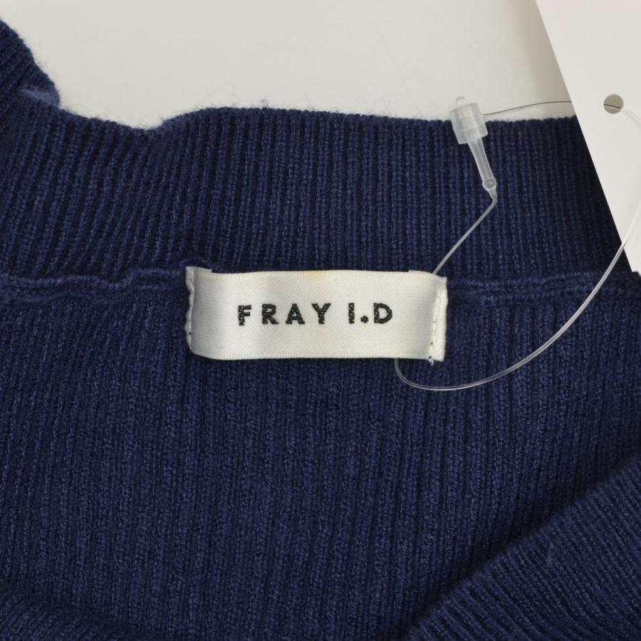 FRAY I.D / フレイアイディ FWNO151500 リブニットチュールワンピース ロング 七分袖ワンピース｜kanful｜05