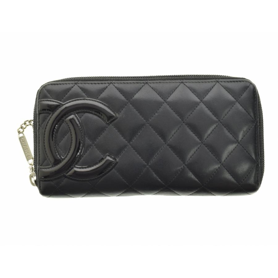 CHANEL / シャネル A50078 カンボンライン ラウンドファスナー レザー 