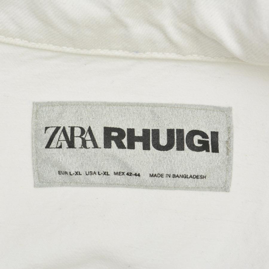 ZARA × RHUIGI / ザラ バックロゴ ホワイト デニムジャケット ZARA × RHUIGI / ザラ バックロゴ ホワイト デニムジャケット