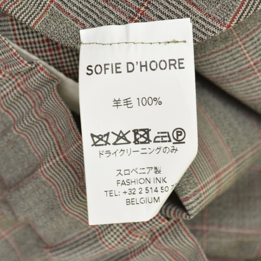 SOFIE D'HOORE / ソフィードール チェック ウールパンツ SOFIE D'HOORE / ソフィードール チェック ウールパンツ