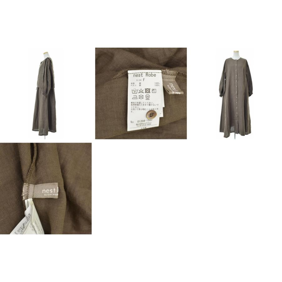 nest Robe / ネストローブ 01204-1580 リネンタッカー付きフレアー  