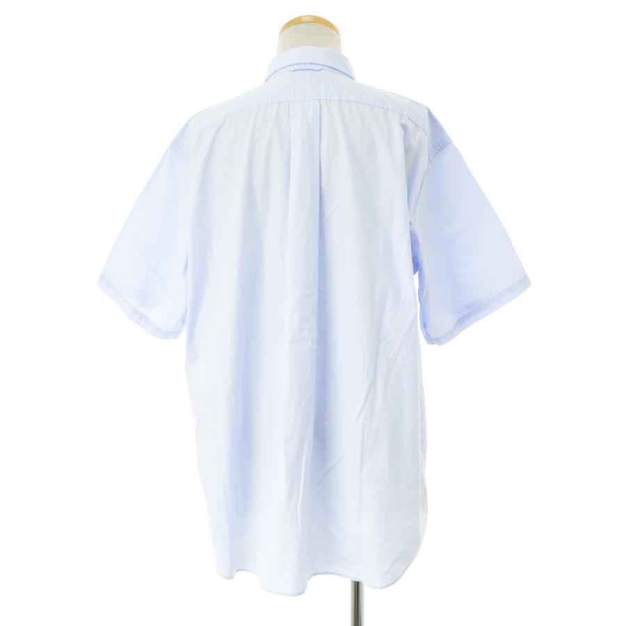 【夏物】YAECA CONTEMPO ヤエカ オープンカラー半袖シャツ YAECA（ヤエカ） 12145 BUTTON SHIRT WIDE S/S SAX ボタンシャツ