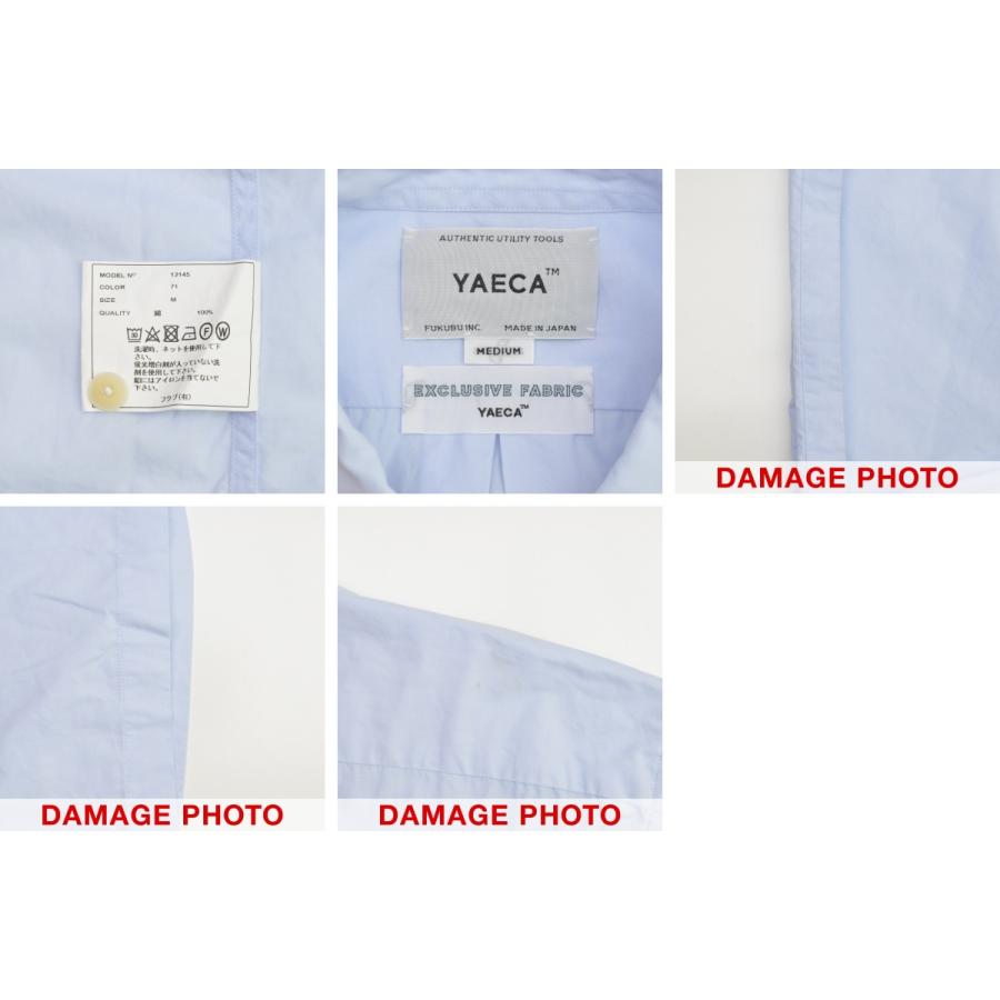 YAECA（ヤエカ） 12145 BUTTON SHIRT WIDE S/S SAX ボタンシャツ