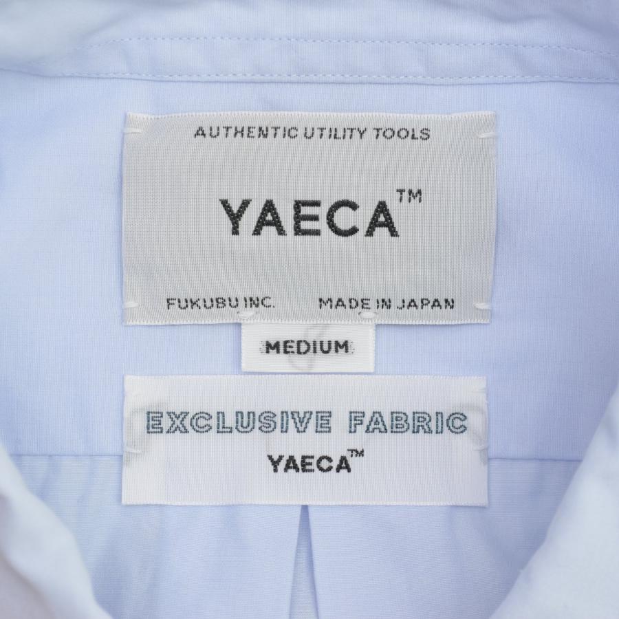 YAECA（ヤエカ） 12145 BUTTON SHIRT WIDE S/S SAX ボタンシャツ