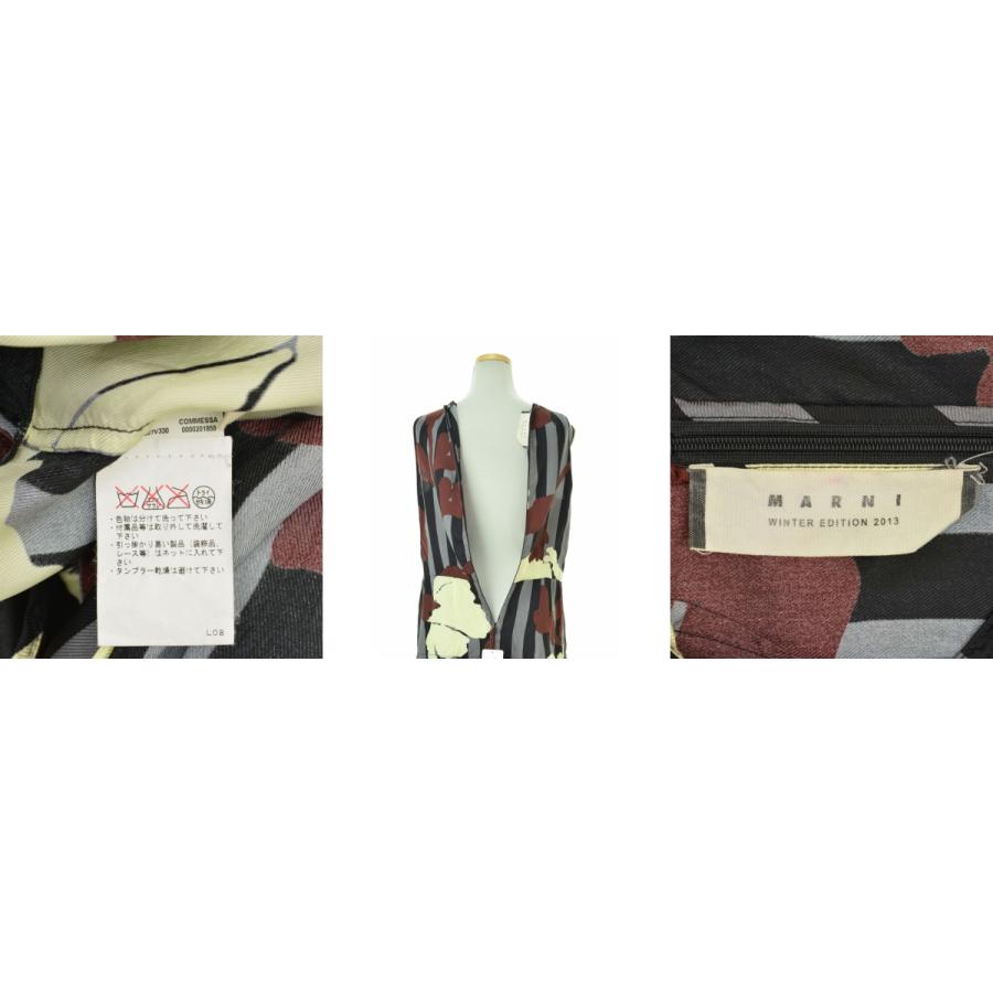 【MARNI】フリル プリントノースリーブブラウス MARNI（マルニ） フリル プリント ノースリーブブラウス : ブランド