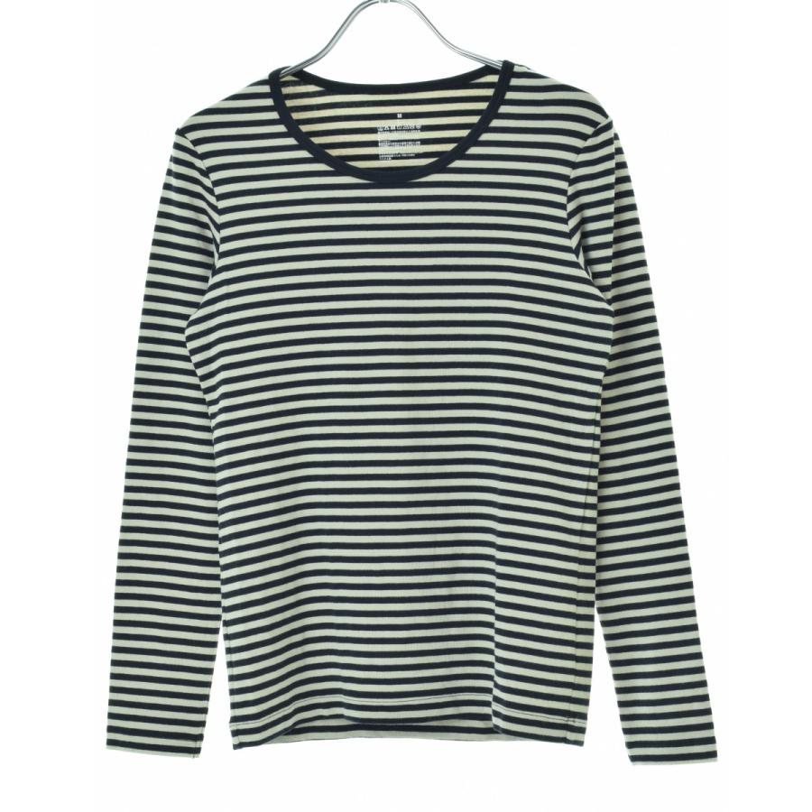 ストライプ長袖Tシャツ(無印良品)、ビーニー　ローリーズファームパンツ 無印良品（MUJI） 無印良品 / ムジルシリョウヒン ストレッチ フライス