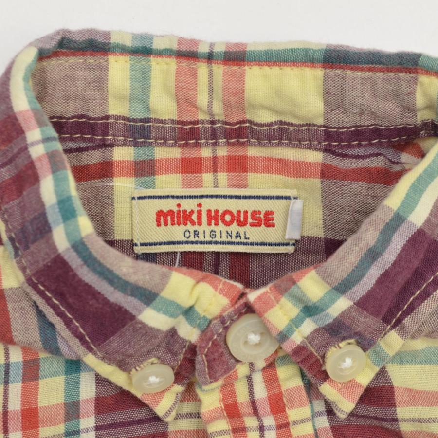 MIKI HOUSE（ミキハウス） チェック 半袖シャツ : ブランド古着の買取