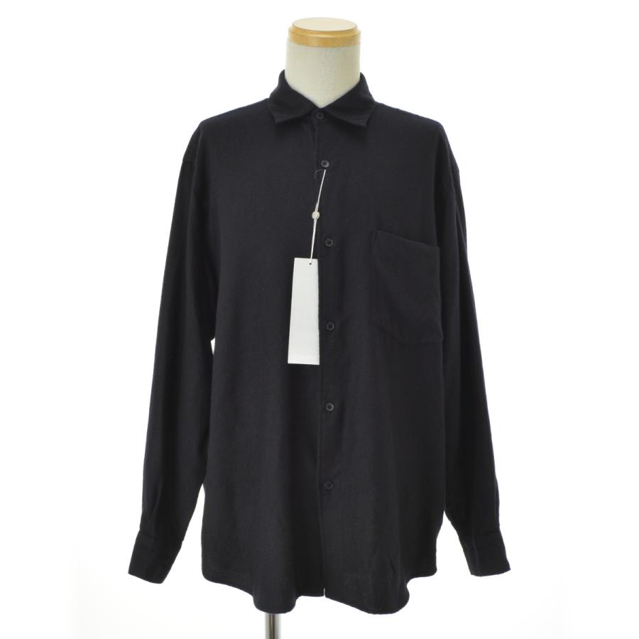 COMOLI / コモリ 24AW A03-02008 カシミヤシルク 製品染シャツ 長袖 