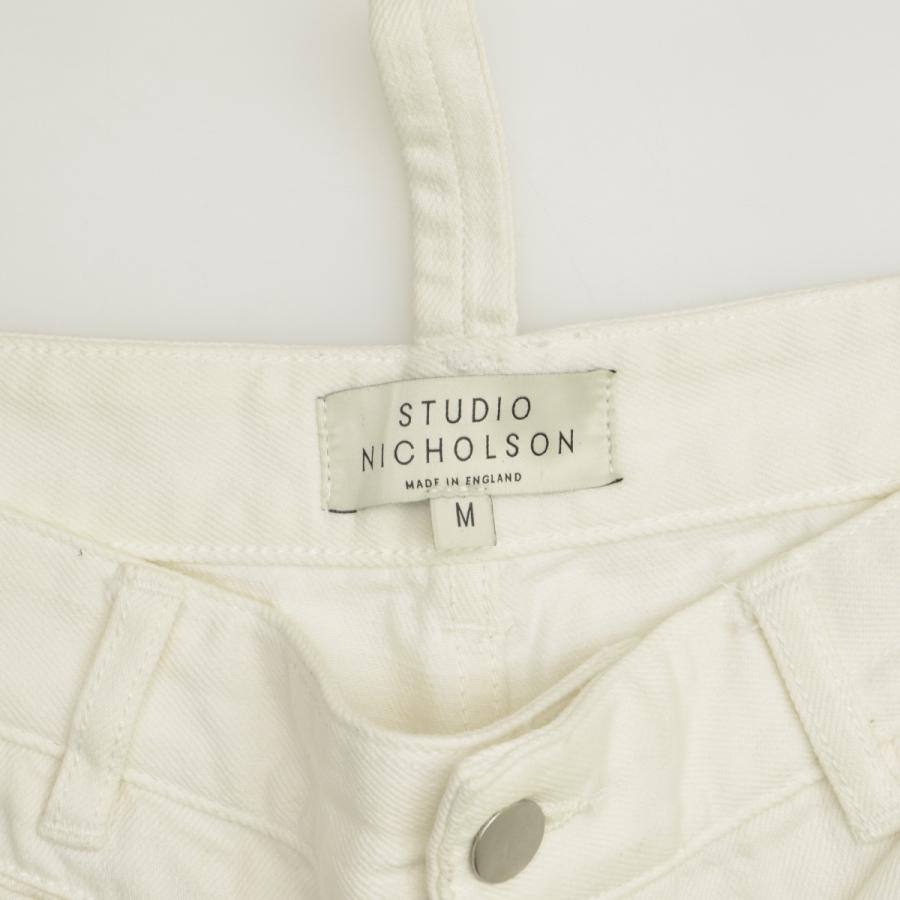STUDIO NICHOLSON / スタジオ ニコルソン SNM-029 PYAD SELVEDGE DENIM OPTIC WHITE パンツ_5