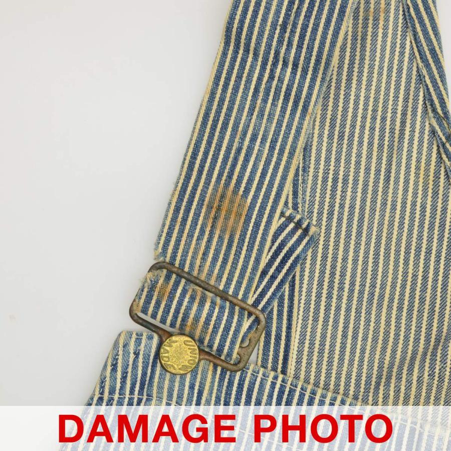 【UNIONMADE】50s エプロン付 ダブルニーヒッコリーオーバーオール UNION MADE / ユニオンメイド 50s エプロン付 ダブルニーヒッコリー