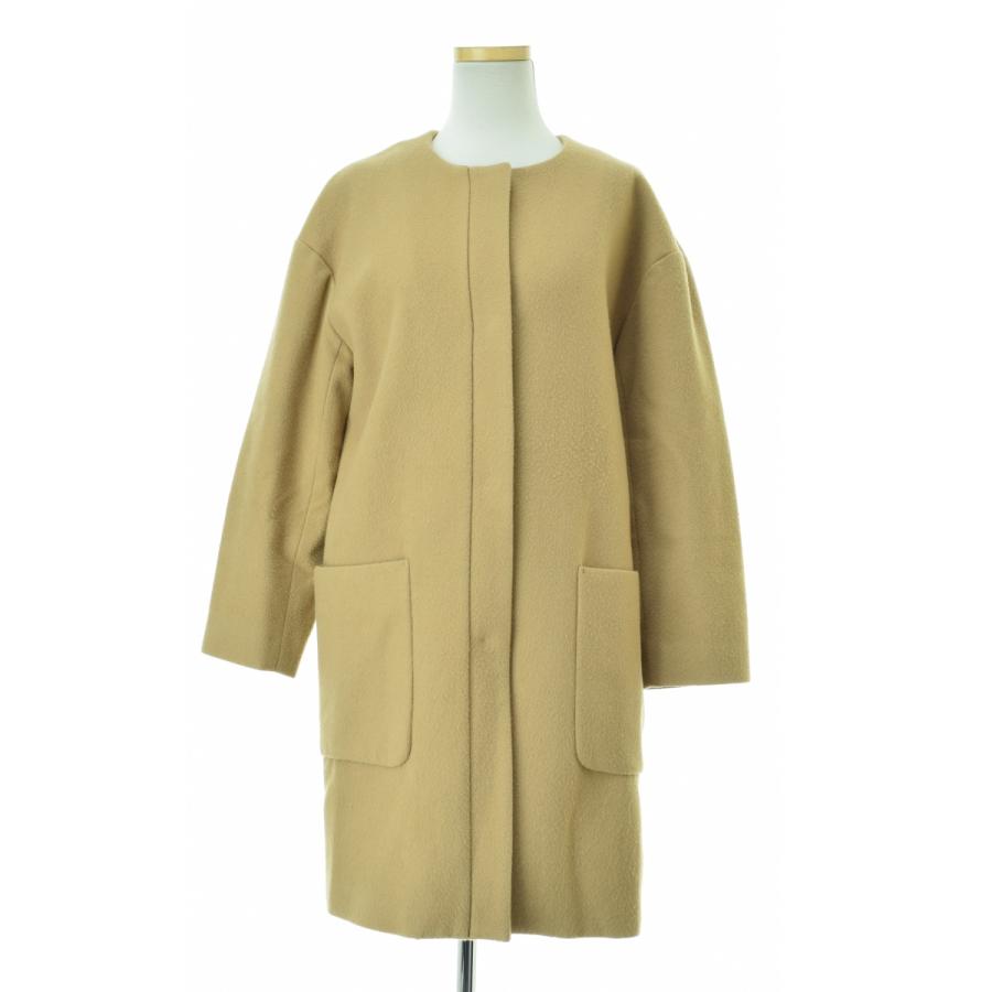 plage（プラージュ） ノーカラー ウールコート : ブランド古着の買取 