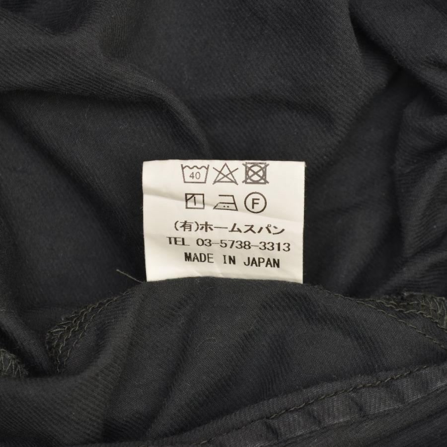 homspun / ホームスパン 231-3378 コットンドビーツイルギャザーパンツ ガウチョパンツ_4