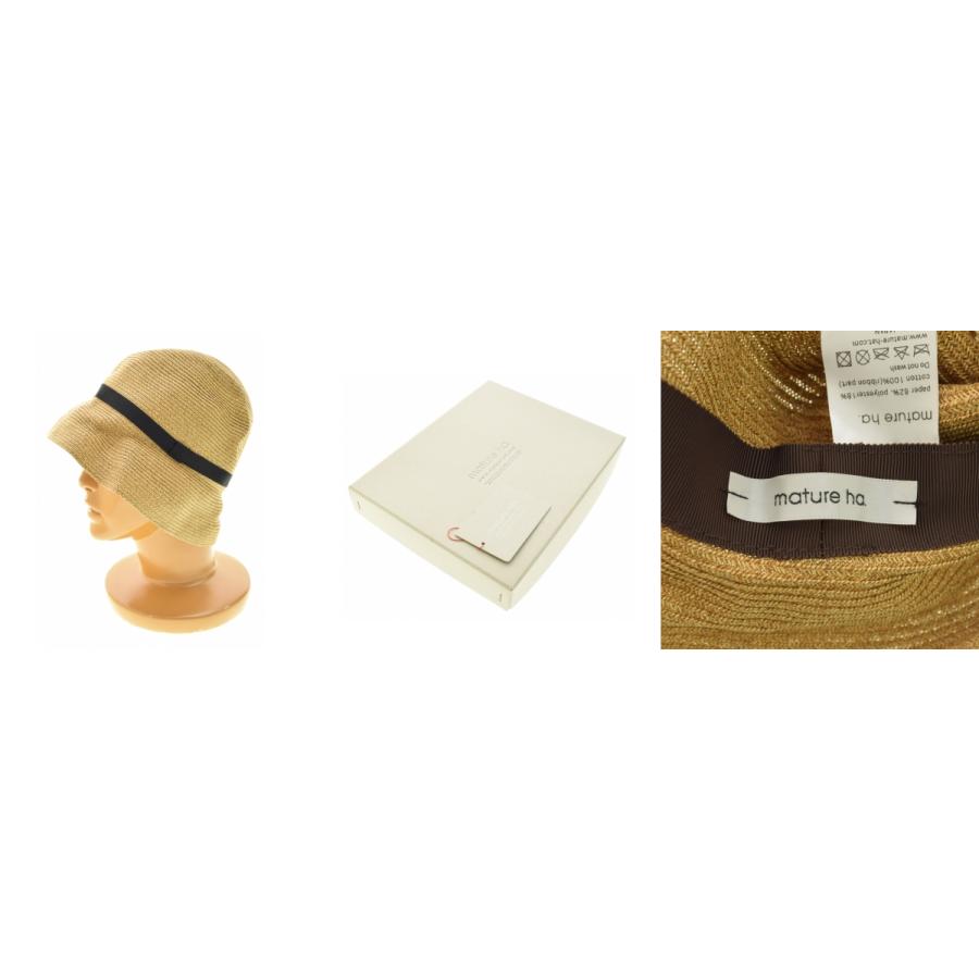 mature ha. / マチュアーハ MBOX-104 BOXED HAT 7cm brim grosgrain