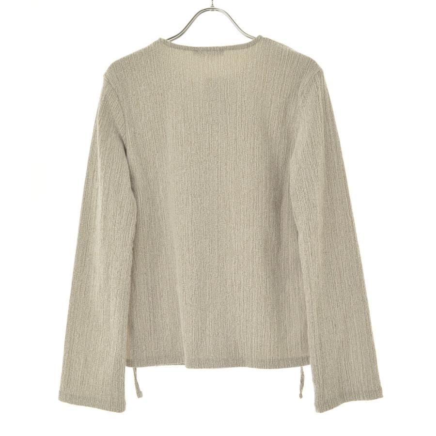 ZARA（ザラ） 5039/382/804 TEXTURED TIE TOP 長袖カットソー