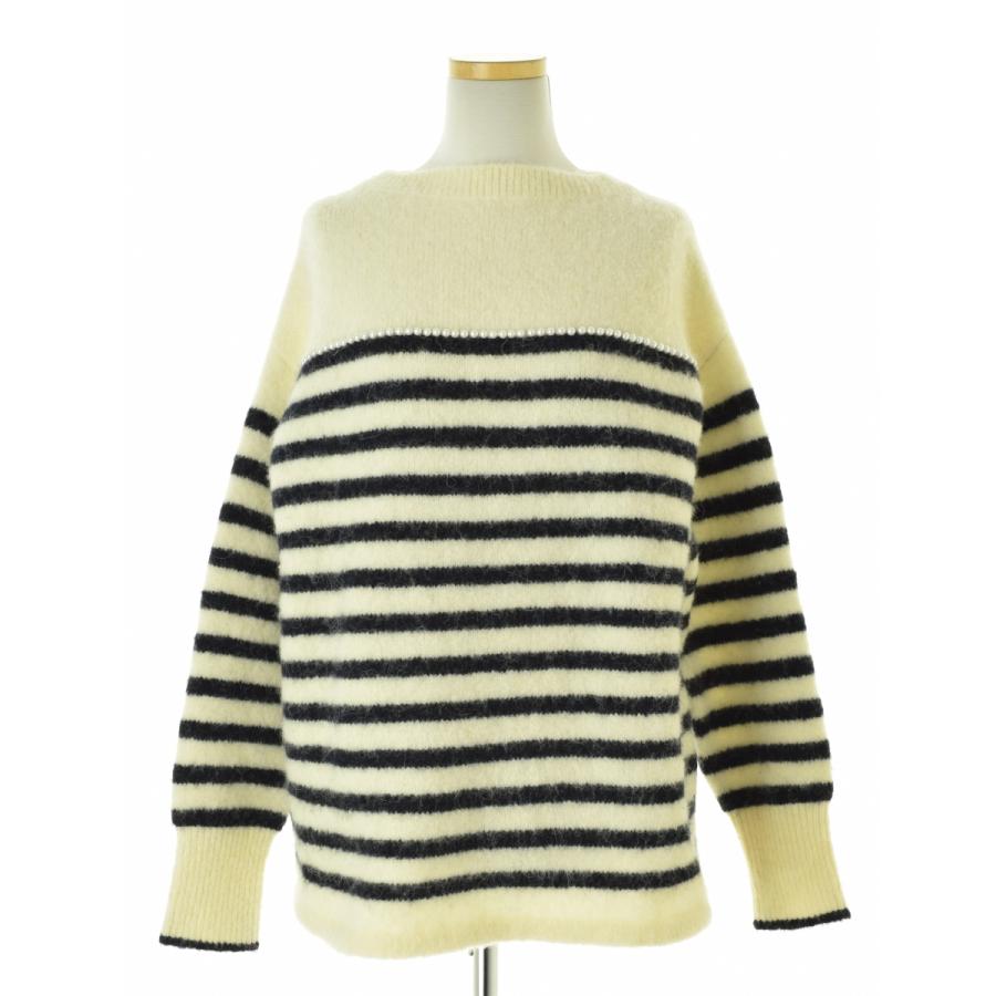 IENA LA BOUCLE PANNOパールボーダープルオーバー