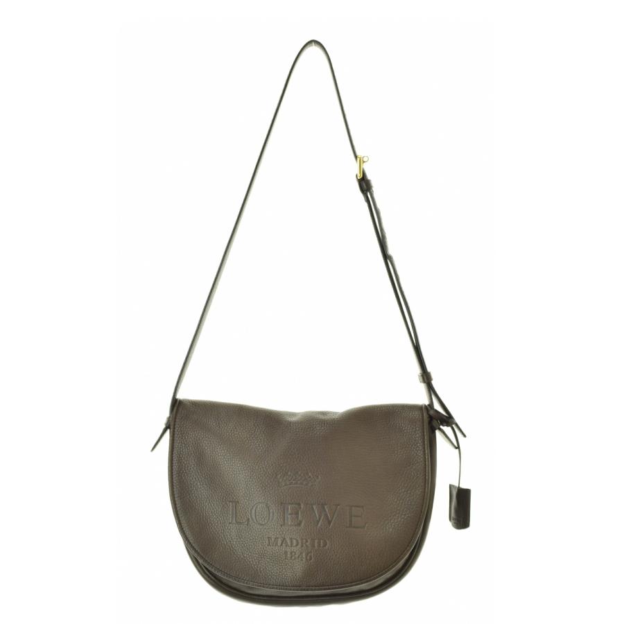 LOEWE（ロエベ） 290907 ヘリテージ ロゴ レザー ショルダーバッグ
