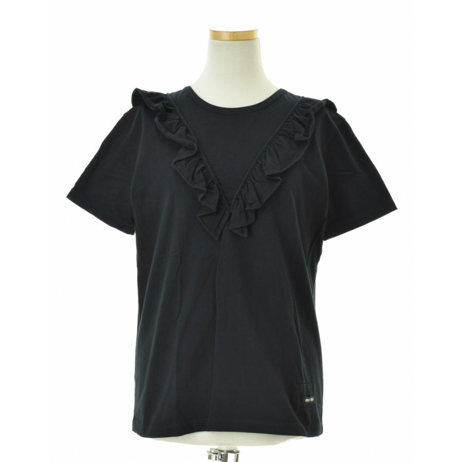 miu miu（ミュウミュウ） MJM984 R171 CSK フリル 半袖Tシャツ