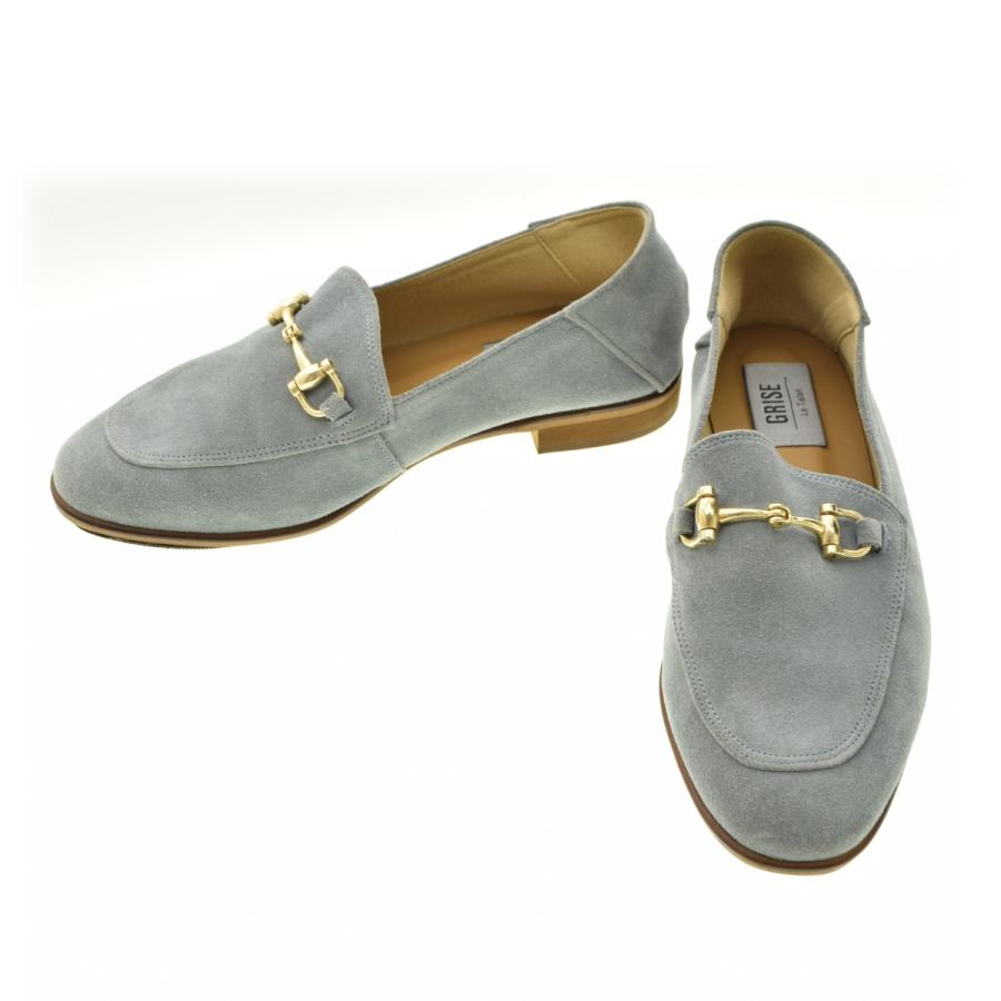 超美品★LE TALON ルタロンGRISE ビットローファー　バブーシュ　24 LE TALON（ルタロン）の「《追加》GRISE レザービットバブーシュ