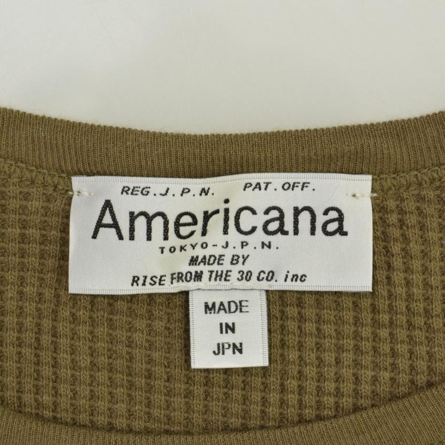 AMERICANA（アメリカーナ） バックロゴ ラグランワイド サーマル