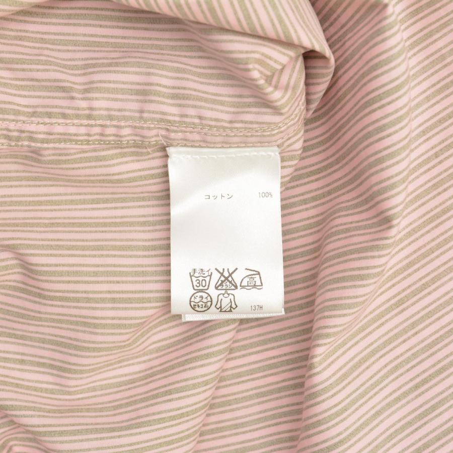 marimekko（マリメッコ） STIINA ストライプ バンドカラー シャツ 長袖