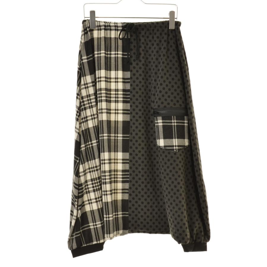 ALGONQUINS（アルゴンキン） チェック×ドットサルエル パンツ