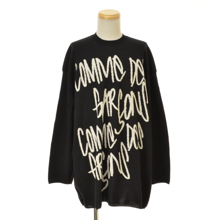 COMME des GARÇONS ダメージ加工 ブラッククルーネックニット M COMME des GARÇONS ダメージ加工 ブラッククルーネックニット M Black