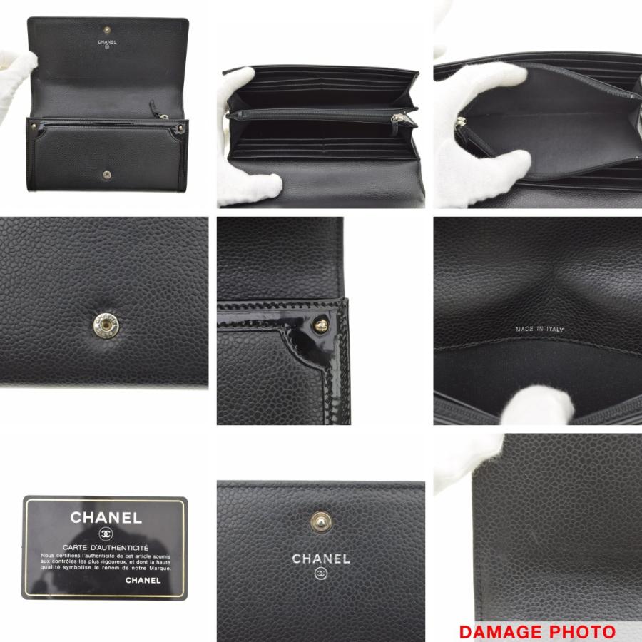 CHANEL / シャネル A80852 エナメル キャビアスキン 財布の画像