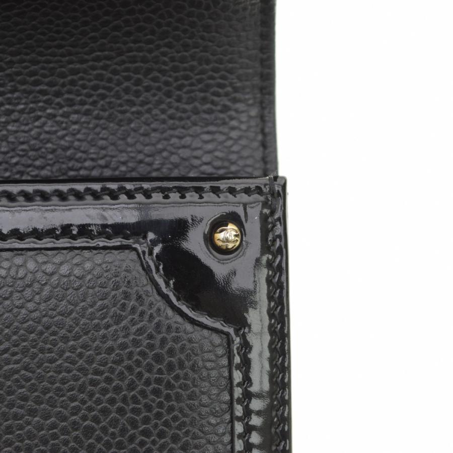 CHANEL / シャネル A80852 エナメル キャビアスキン 財布の画像