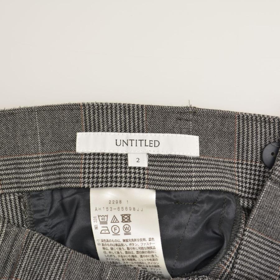 UNTITLED（アンタイトル） グレンチェック パンツ : ブランド古着の買取販売カンフル - 通販 - Yahoo!ショッピング