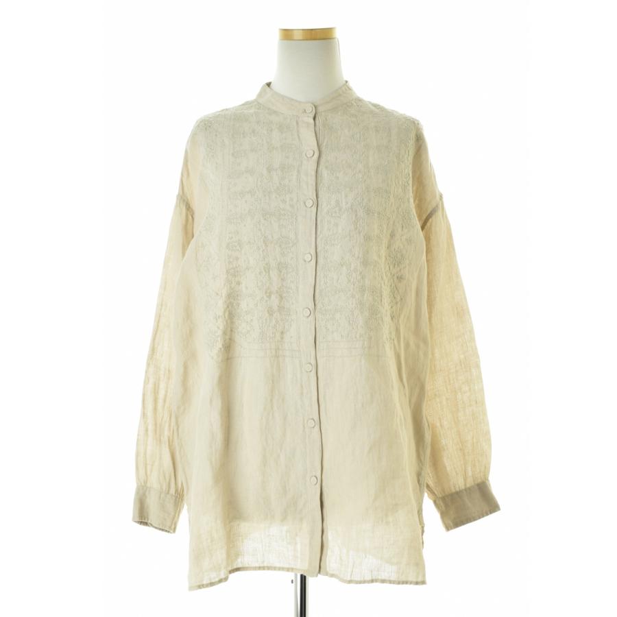 SOIL（ソイル） maison de soil / メゾン ド リネン刺繍バンドカラー