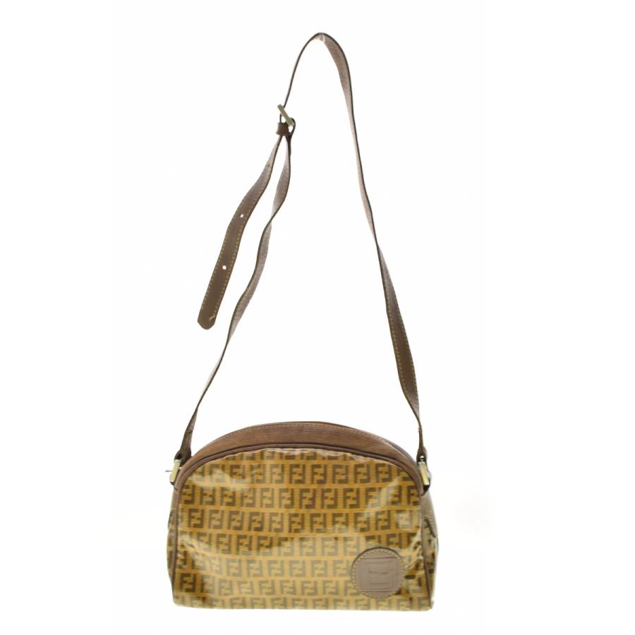 FENDI ズッカ柄 ショルダーバッグ FF柄 PVC レザー　ヴィンテージ FENDI（フェンディ） OLD PVC FF ズッカ ショルダーバッグ : ブランド