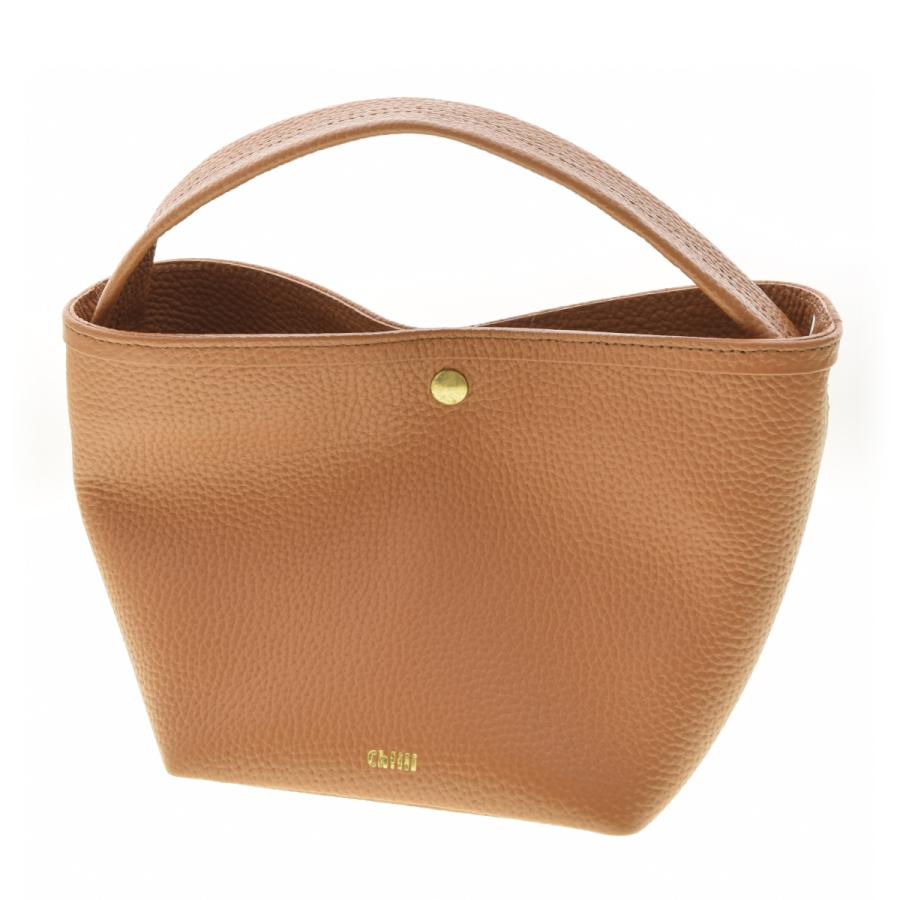 chiiiibag レザーバスケット ブラウン Ch!iii / chiiiibag チー Shrink Leather Bascket レザーバスケット