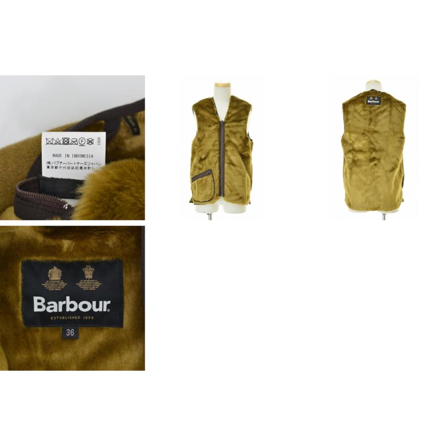 バブアー　Barbour ファーライナーベスト　古着 Barbour（バブアー） 242MLI0004 フロントジップ ファー ライナー