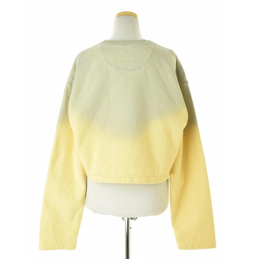 【AcneStudios】FN-WN-SWEA000137 Sweatshirt Cropped S Cotton Plain グラデーションクロップド長袖スウェット ACNE（アクネ） Acne Studios / アクネストゥディオズ FN-WN