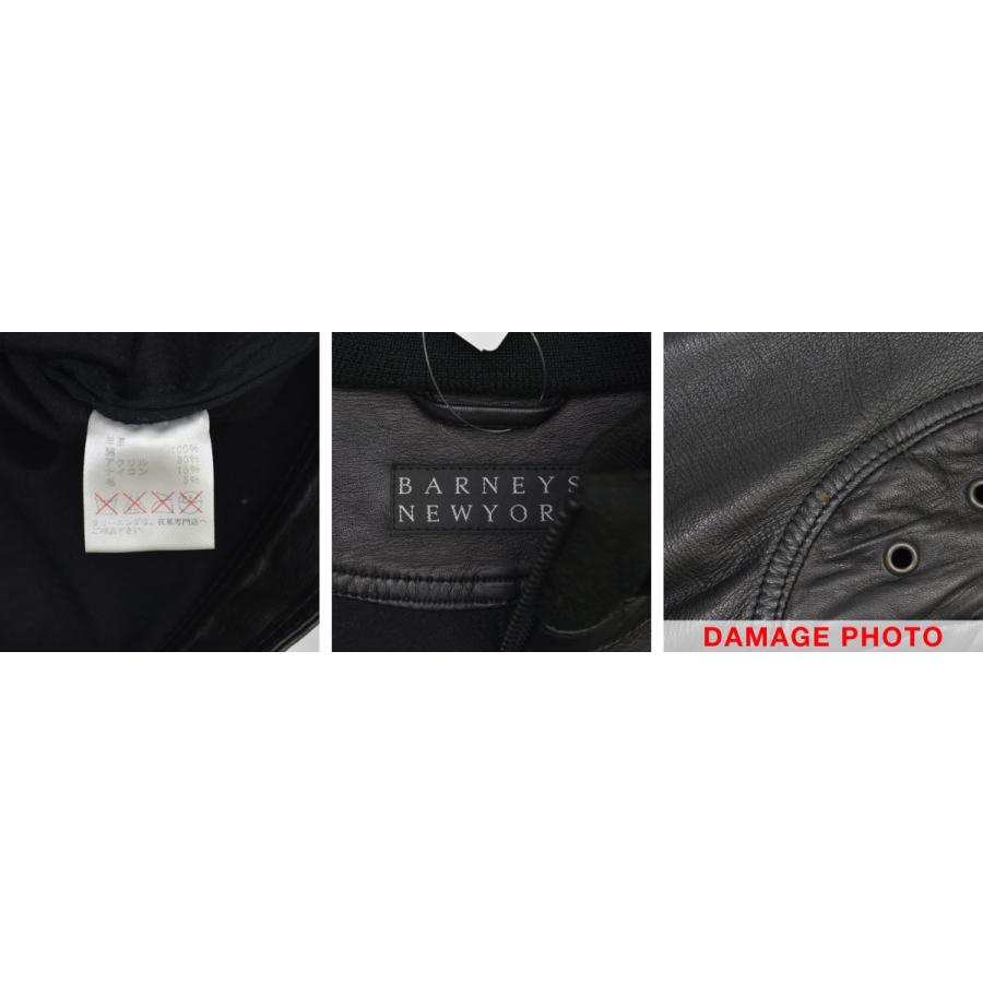 バーニーズニューヨーク　シングルライダース レザージャケット　ラムレザー BARNEYS NEWYORK（バーニーズニューヨーク） BARNEY'S NEWYORK
