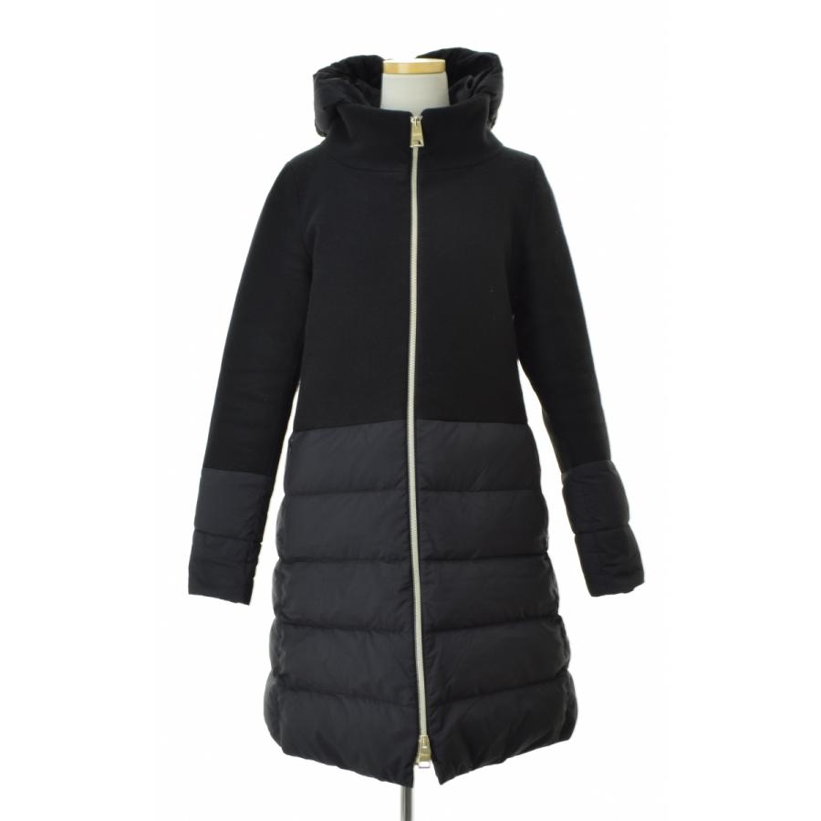 HERNO（ヘルノ） PI0848D-39601 DIAGONAL WOOL AND NUAGE PARKA フード