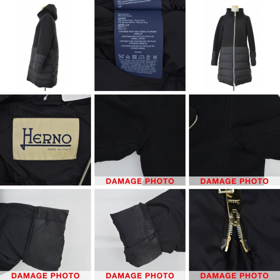 HERNO（ヘルノ） PI0848D-39601 DIAGONAL WOOL AND NUAGE PARKA フード