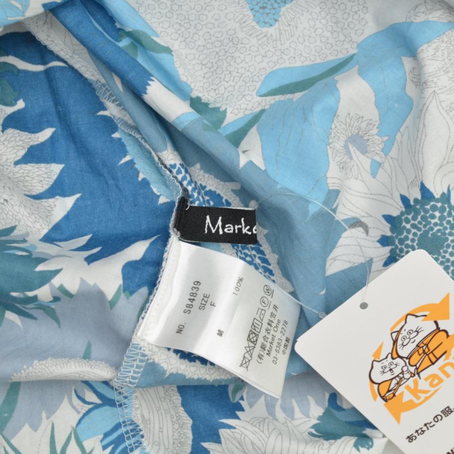 Market One S84839 花柄ロング ノースリーブワンピース : ブランド古着
