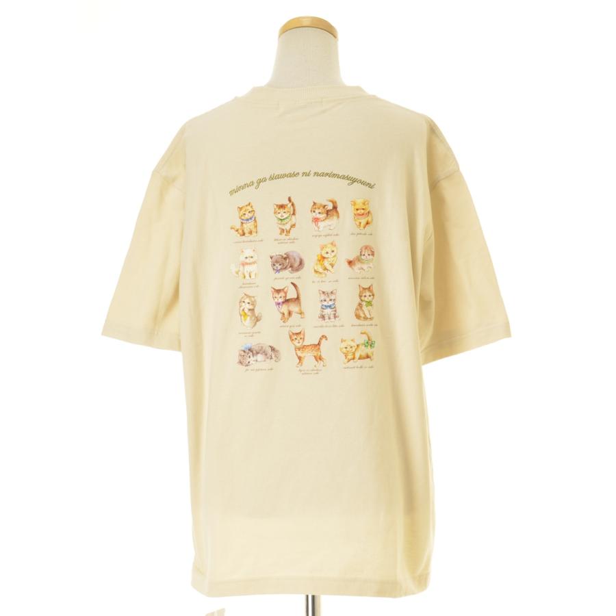 yukiemon / ユキエモン こねこ図鑑 Tシャツ 半袖Tシャツ : ブランド