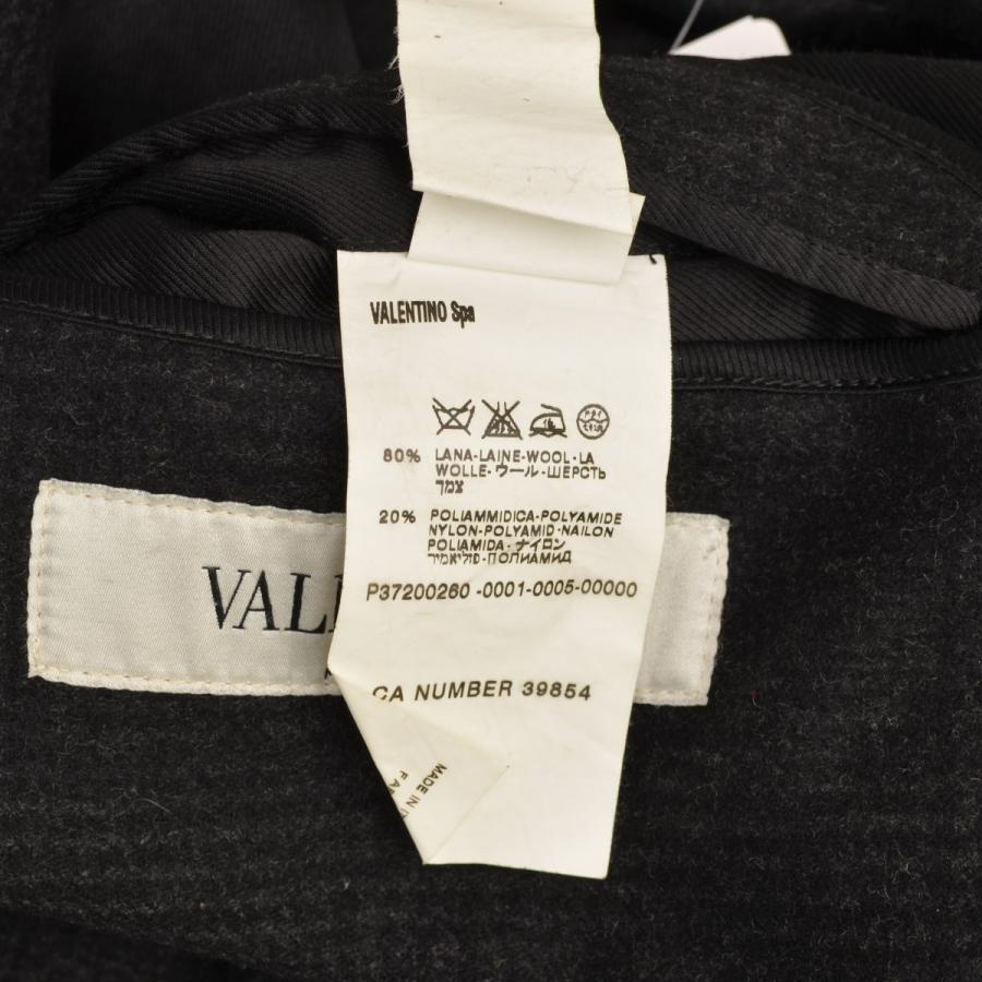 VALENTINO（ヴァレンティノ） グレンチェック メルトン 比翼 ウール