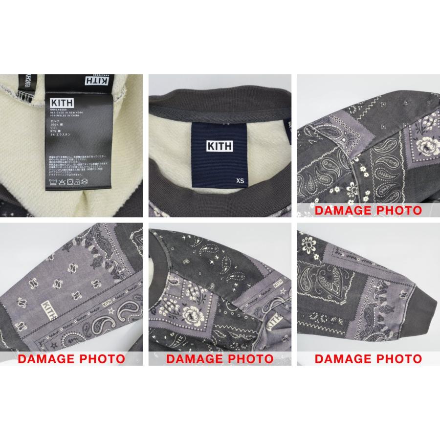 【KITH】21SS KH2650 Deconstructed Bandana Crewneck長袖スウェット KITH / キス 21SS KH2650 Deconstructed Bandana Crewneck 長袖