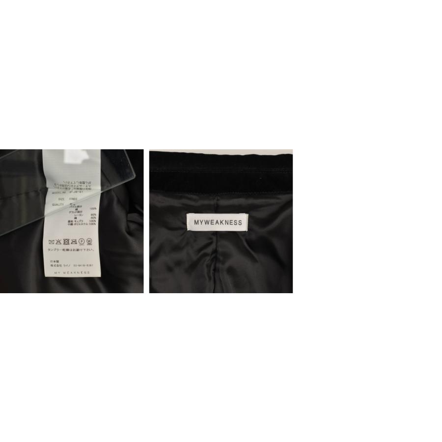 MY WEAKNESS / マイ ウィークネス 9-JK-01 Velvet Jacket ベルベット